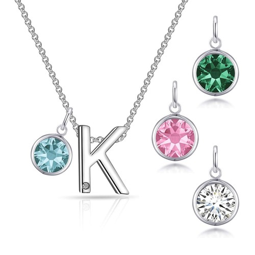 Collana iniziale con charm - iniziale,