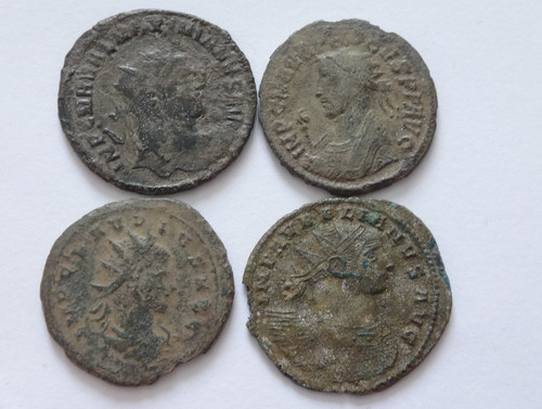 Lotto quattro monete romane - di,