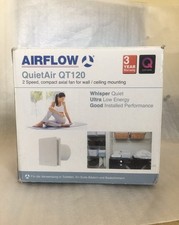 Airflow  QUIETAIR QT120 B, Aspiratore Bagno Cucina 120mm 2 Velocità