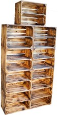 9 x casse in legno massello