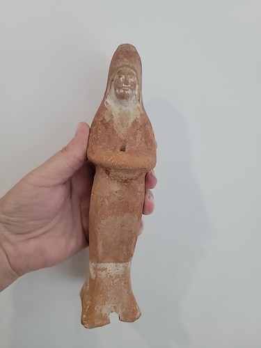 Antica statua corte assistente