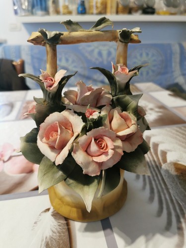 Vaso cesto porcellana - cesto, fiori