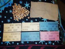 TOMBOLA INIZIO '900 CON 24 CARTELLE CON FRASI E TUTTE LE PEDINE NO TABELLONE