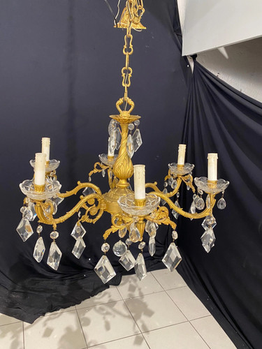 Lampadario vintage ottone a - ottone,