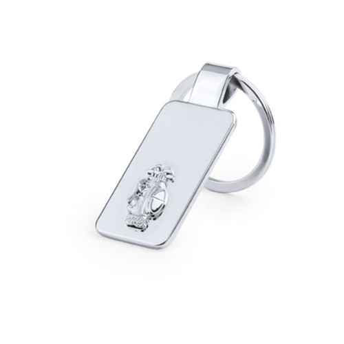 Portachiavi metallo con - in,