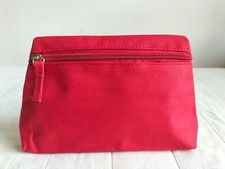 Pochette Trousse Porta Trucchi Busta Porta cosmetici Tela Rosso Nuovo