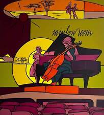 Rainbow room Valerio Adami Opera SERIGRAFIA Ed. Limitata Pop Art Espressionismo