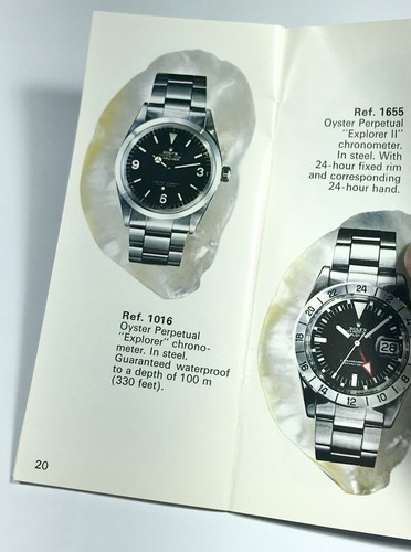 Rolex booklet explorer - rolex,