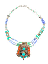 Collana Argento tibetano e