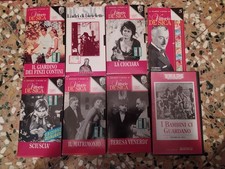 Lotto 8 film, movies, tape, VHS Vittorio De Sica ex edicola usate in buone