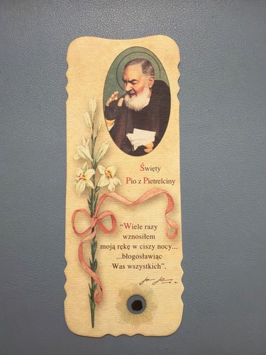 Santino reliquia padre pio - santino,
