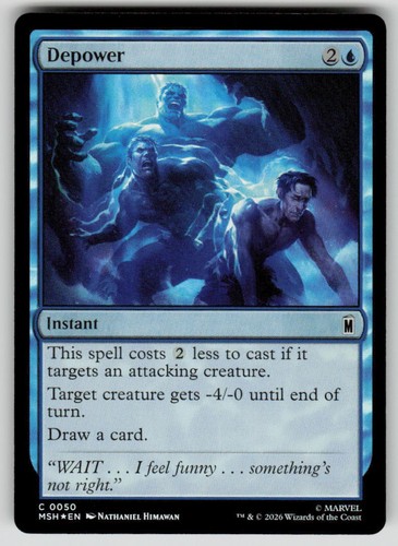 Depower foil common marvel - foil,