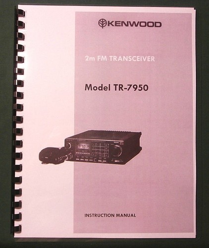 Kenwood 7950 manuale - kenwood, tr-7950