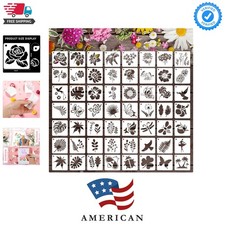 Confezione 56 Stencil Fiori