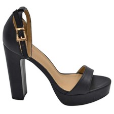 Sandali donna pelle nero con