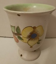 CERAMICA LENCI  - VASO DECORATO CON FIORI - LENCI POTTERY VASE