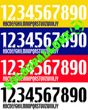 kit nome + numero videoflex x maglia cervia 04/06 adidas bianchi neri blu royal.