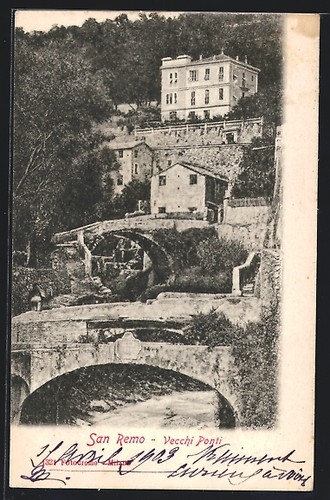 Cartolina sanremo vecchi - cartolina, sanremo,