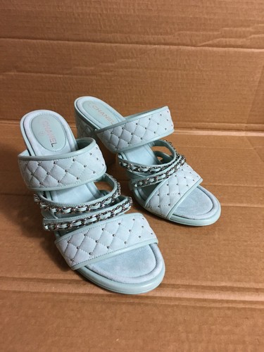 Sandalo chanel trapuntato - chanel,
