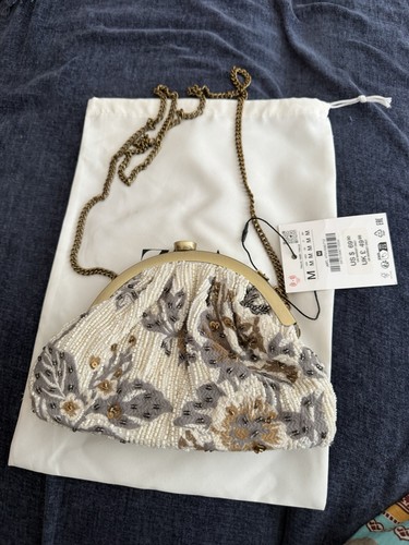 Zara mini borsa con perline - zara,