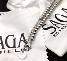 SAGA GIOIELLI BRACCIALE UNISEX CON SFERE IN ACCIAIO