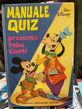 MANUALE QUIZ di FEBO CONTI (Disney) Mondadori Editore 1° edizione 1971 discreto*