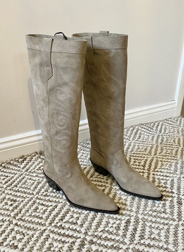 Stivali cowboy zara sabbia - stivali,