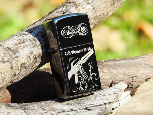 Accendino zippo fucile colt - accendino,