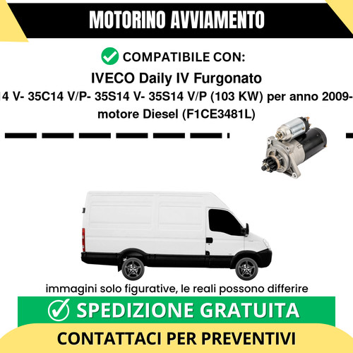 Motorino avviamento iveco - avviamento,