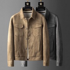 Giacca cappotto ecopelle uomo
