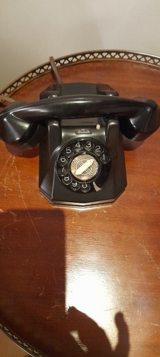 Telefono bachelite nero - telefono, in