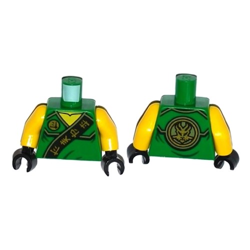 Lego abito ninjago torso verde - lego,