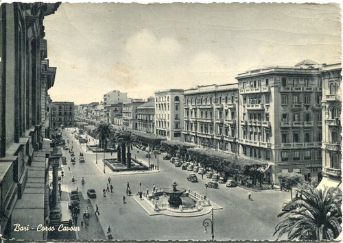 Cartolina illustrata 1956 bari - cartolina,