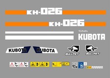 Set adesivi kubota - adesivi, kh026