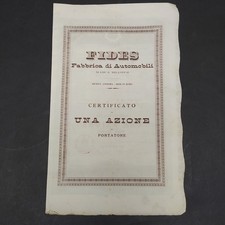 Certificato azionario Fides