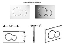PLACCA GEBERIT SIGMA 01 2