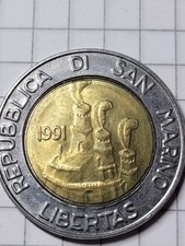 SAN MARINO 500 LIRE 1991