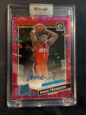 2023 Donruss Optic Pink Rookie Auto Prizm #287 Amen Thompson RC #13/25 razzi