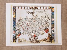 L'albero genealogico della Famiglia di Amerigo Vespucci Tavola del 1950