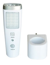 LAMPADA RICARICABILE 15+5 LED, CON SENSORE, FUNZIONE EMERGENZA + Torcia