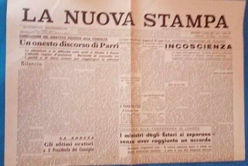 Giornale prima pagina nuova - giornale,