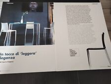 PEDRALI DESIGN SEDIE TAVOLO CLAUDIO DONDOLI MARCO POCCI VINTAGE ARTICOLO