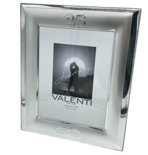 Cornice Venticinquesimo anno di matrimonio nozze d'argento firmata Made in Italy