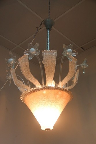 Lampadario art decò vetro - in,