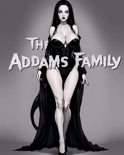 Famiglia addams morticia - famiglia,