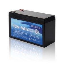 LiFePO4 12V 8Ah Batteria ricaricabile al litio ferro fosfato con BMS per auto