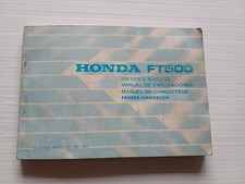 Honda FT 500 1981 manuale uso