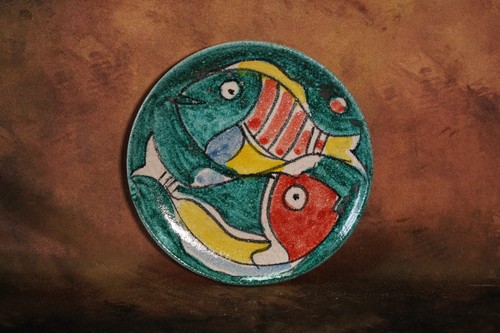 Piatto parete decoro naif - parete,