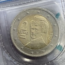  Unica In Assoluto moneta 2 euro austria 2002 