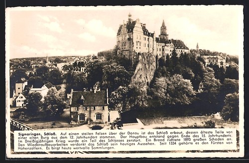 Cartolina sigmaringen zona - cartolina, sigmaringen,